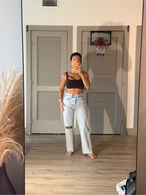 Zara Boot Cut Mom Jeans